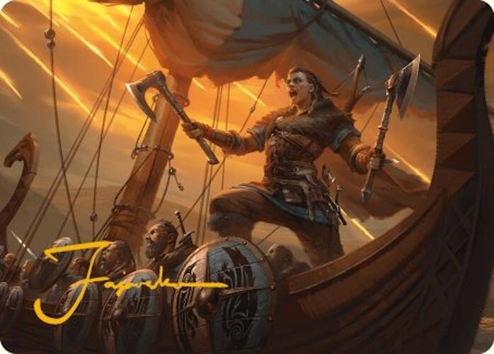 Eivor, Battle-Ready Art Card (Gold-Stamped Signature) [Assassin's Creed Art Series] | Odin's Place