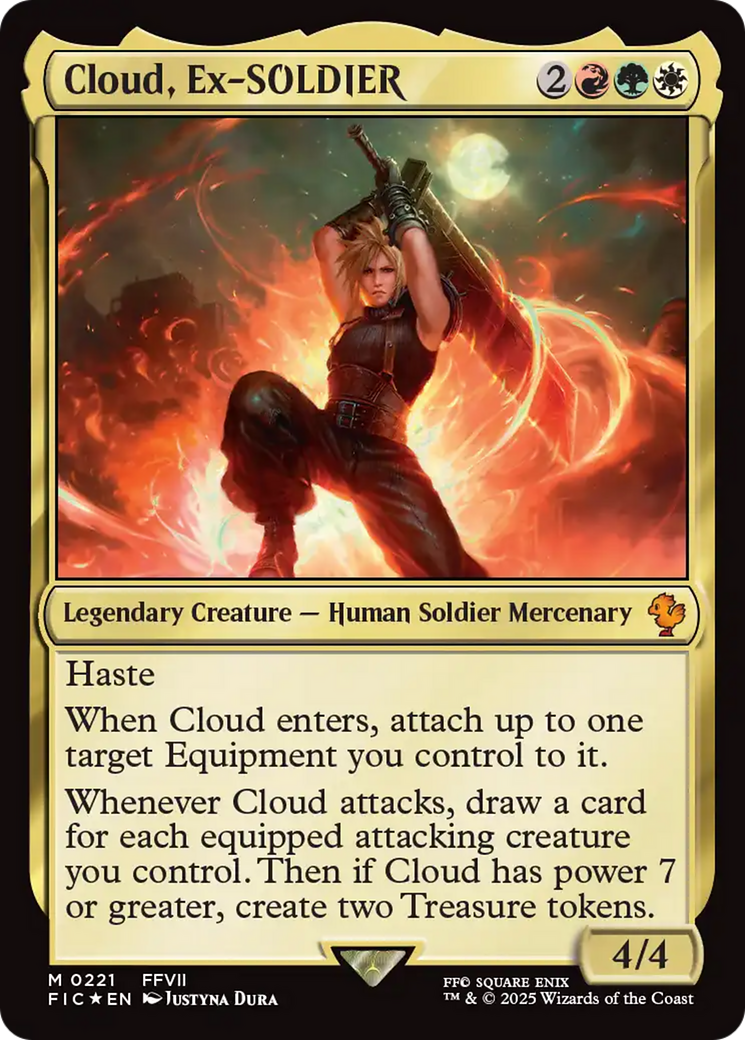 Cloud, Ex-SOLDIER (Surge Foil) [FINAL FANTASY Commander] | Odin's Place