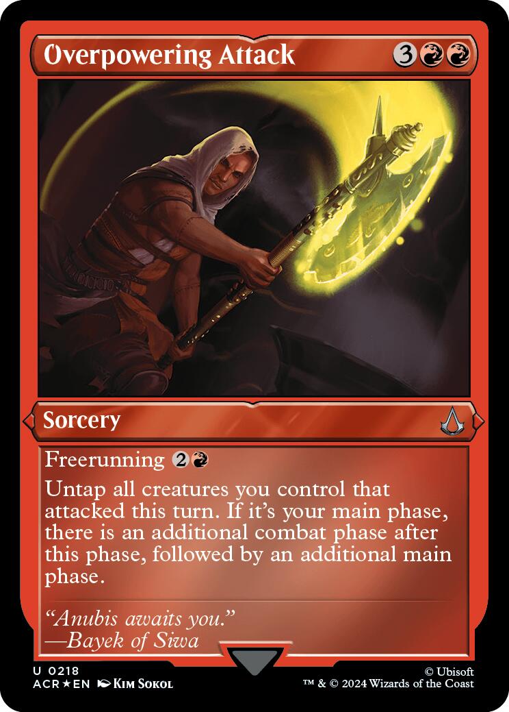 Overpowering attack (Foil Etched) [Assassin's Creed] | Odin's Place