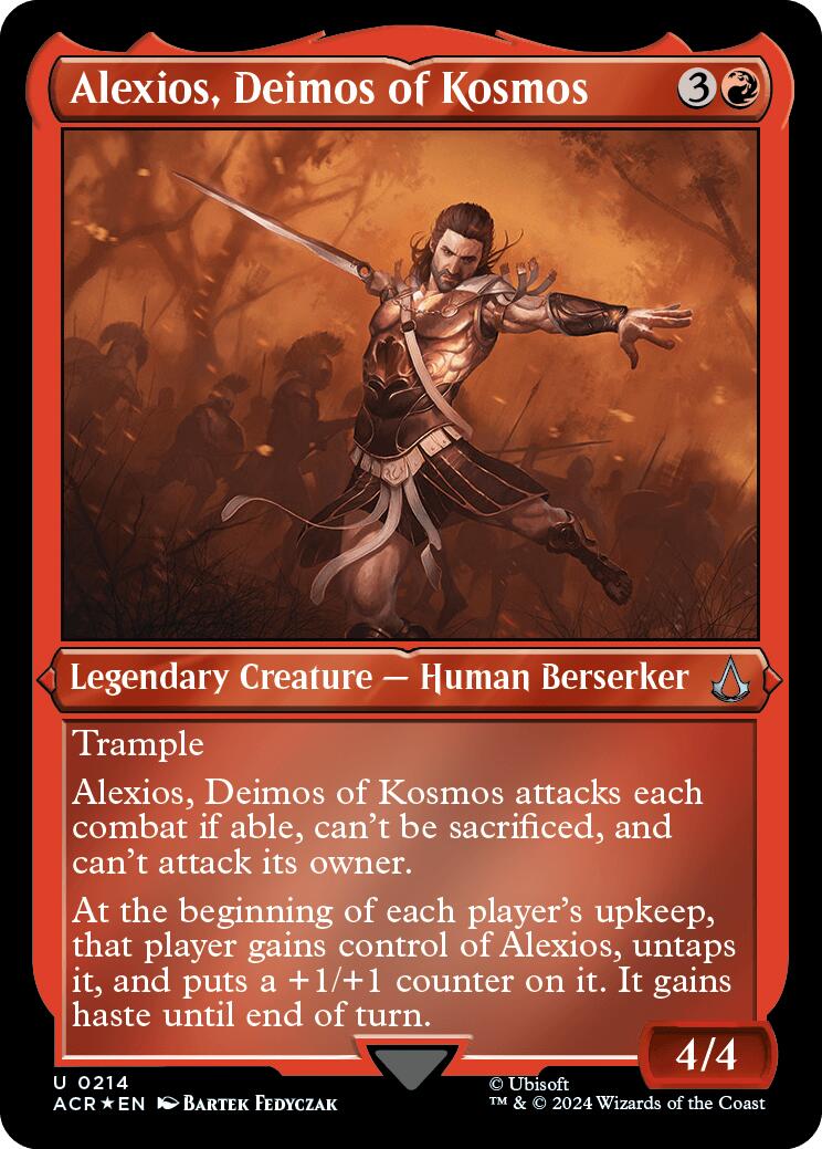Alexios, Deimos of Kosmos (Foil Etched) [Assassin's Creed] | Odin's Place