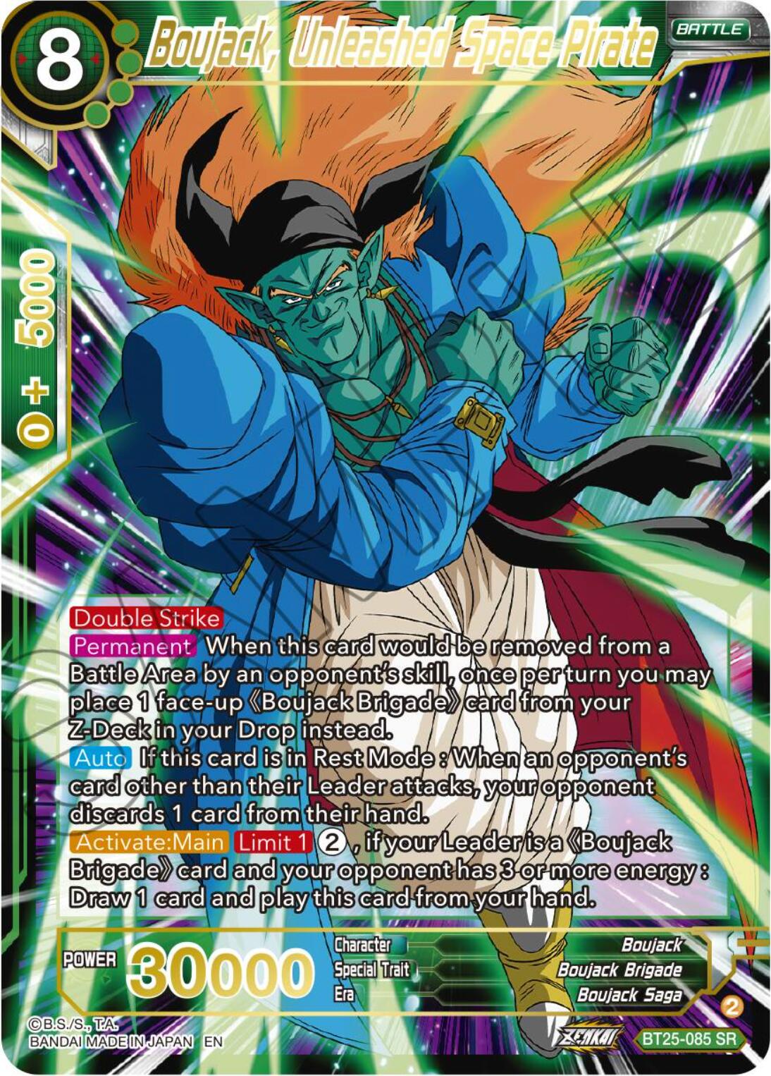 Boujack, Unleashed Space Pirate (BT25-085) [Legend of the Dragon Balls] | Odin's Place