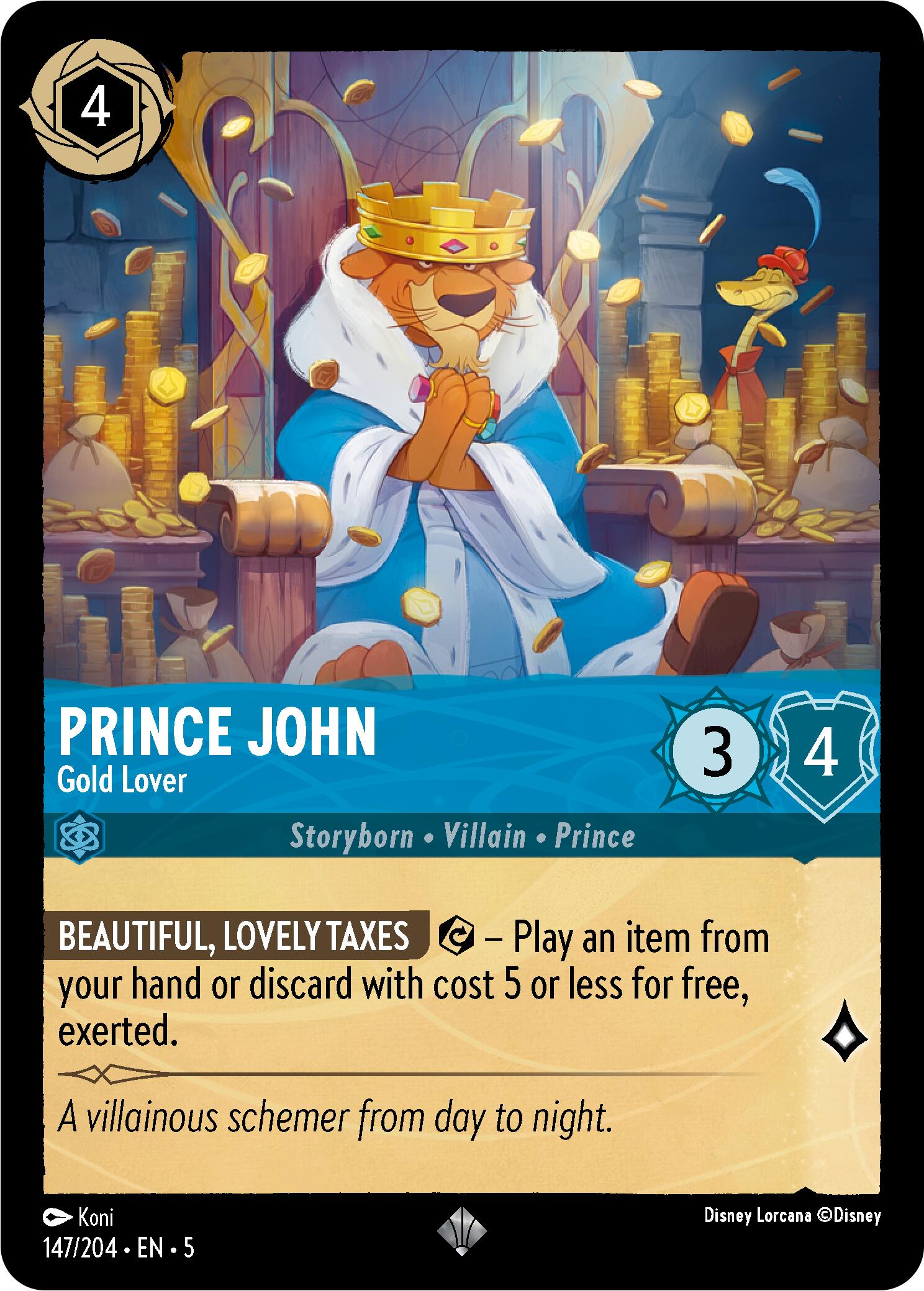 Prince John - Gold Lover (147/204) [Shimmering Skies] | Odin's Place