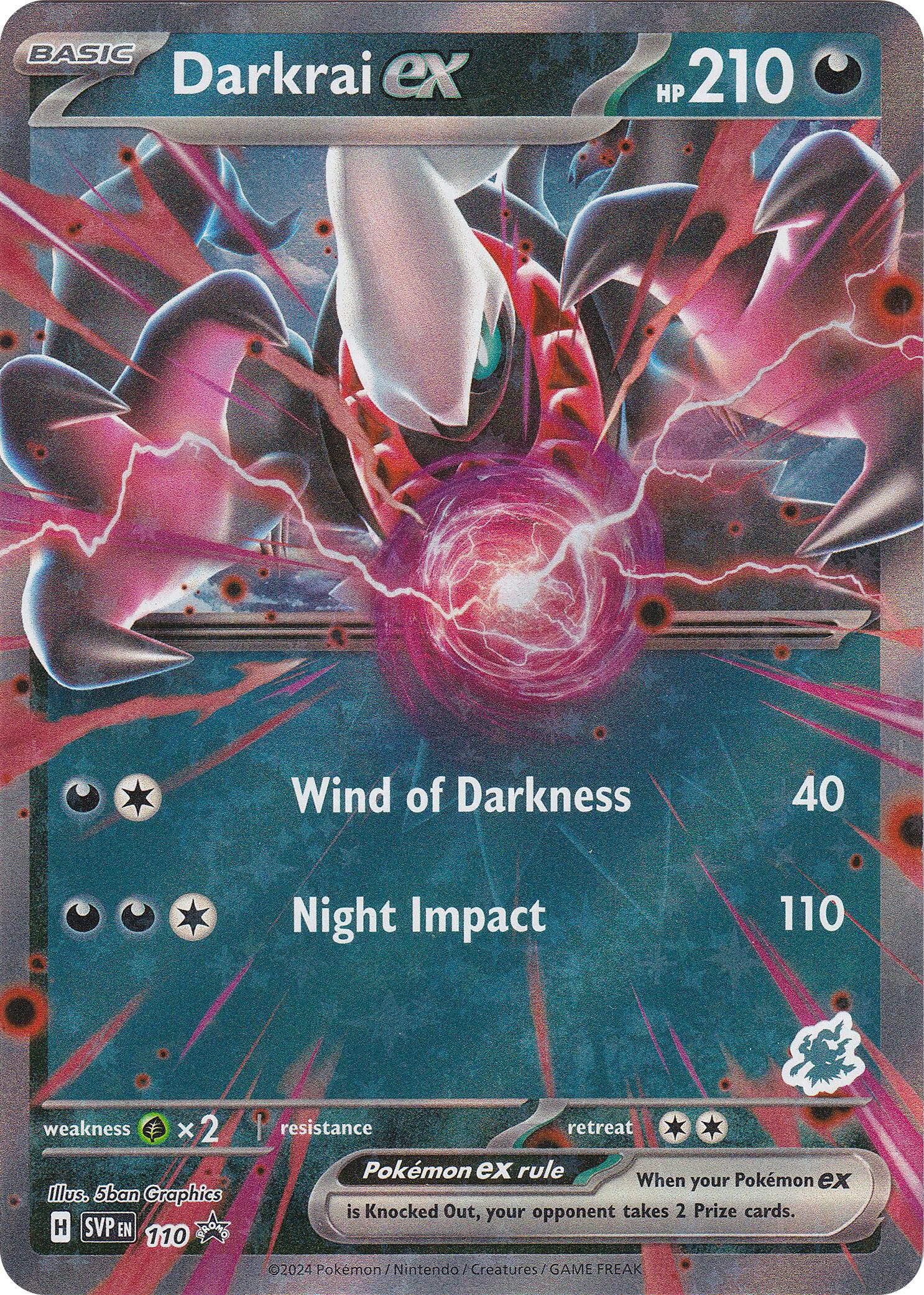 Darkrai ex (110) (Darkrai) [Battle Academy 2024] | Odin's Place