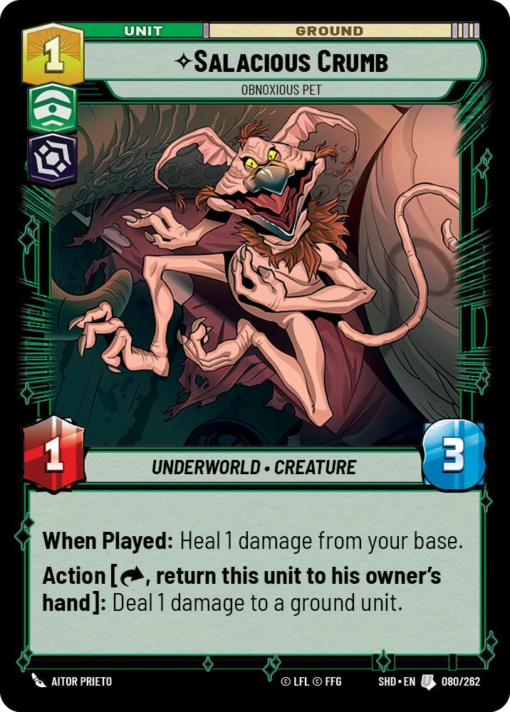 Salacious Crumb - Obnoxious Pet (080/262) (080/262) [Shadows of the Galaxy] | Odin's Place