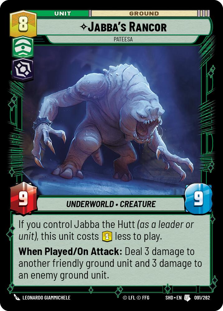 Jabba's Rancor - Pateesa (091/262) (091/262) [Shadows of the Galaxy] | Odin's Place