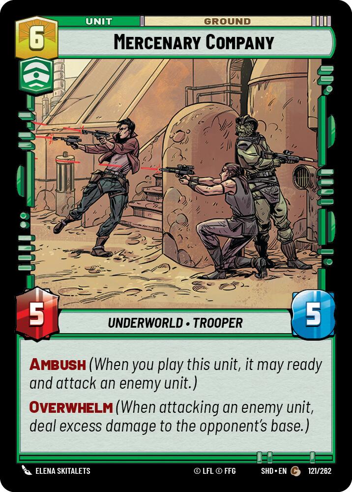 Mercenary Company (121/262) (121/262) [Shadows of the Galaxy] | Odin's Place