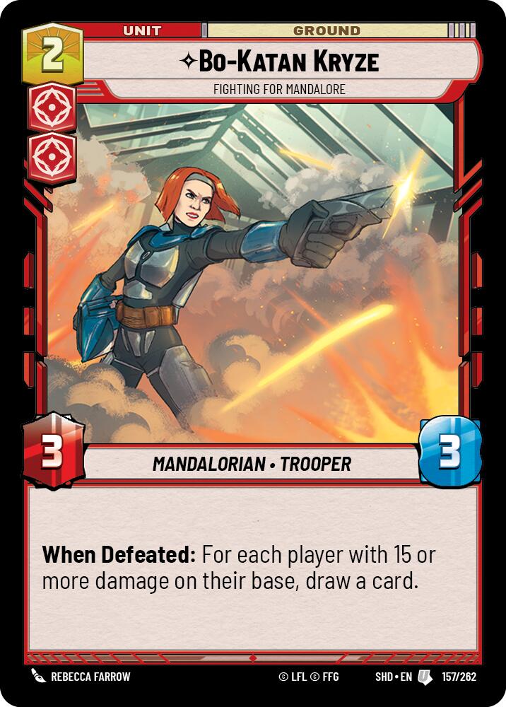 Bo-Katan Kryze - Fighting For Mandalore (157/262) (157/262) [Shadows of the Galaxy] | Odin's Place