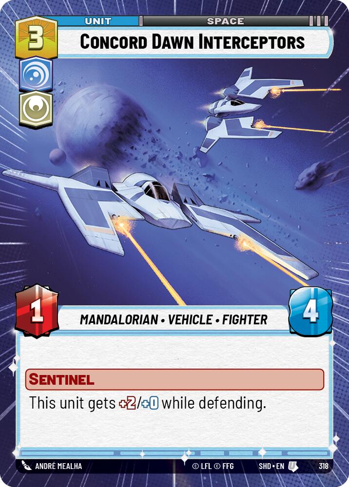 Concord Dawn Interceptors (318) (Hyperspace) (318) [Shadows of the Galaxy] | Odin's Place