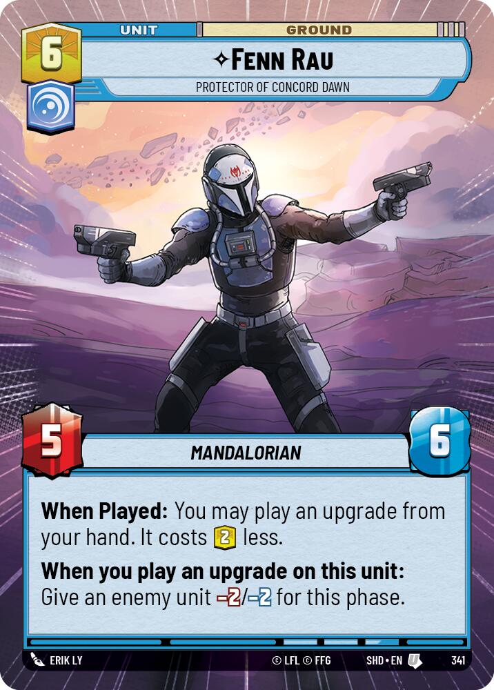 Fenn Rau - Protector of Concord Dawn (341) (Hyperspace) (341) [Shadows of the Galaxy] | Odin's Place