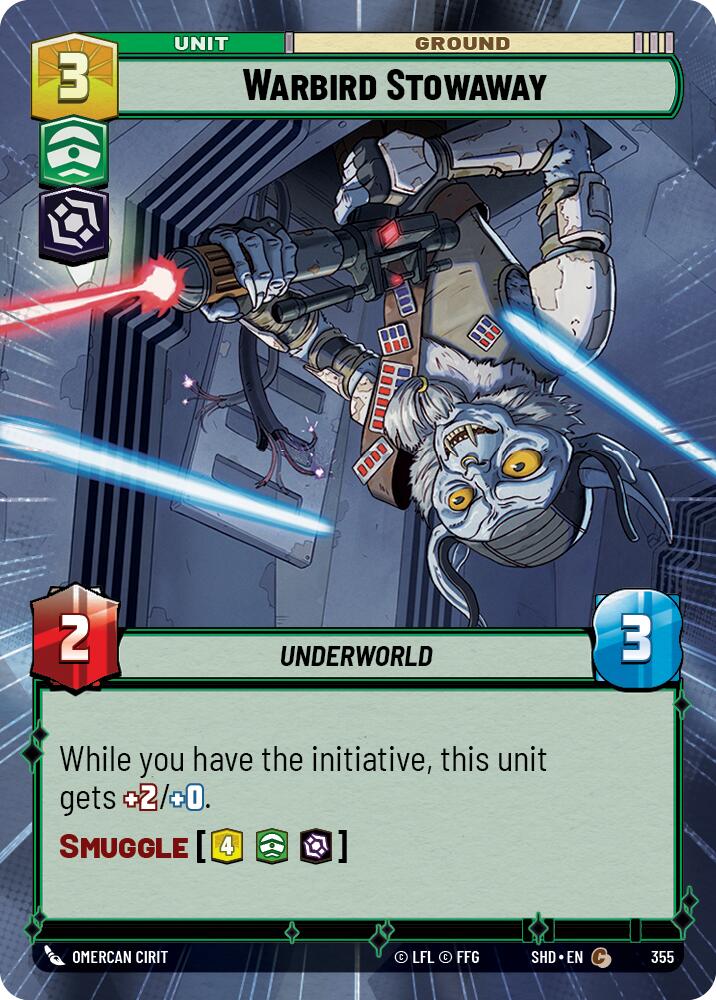 Warbird Stowaway (355) (Hyperspace) (355) [Shadows of the Galaxy] | Odin's Place