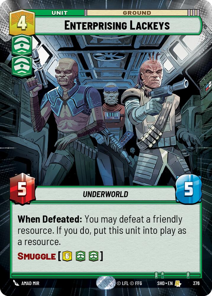 Enterprising Lackeys (376) (Hyperspace) (376) [Shadows of the Galaxy] | Odin's Place
