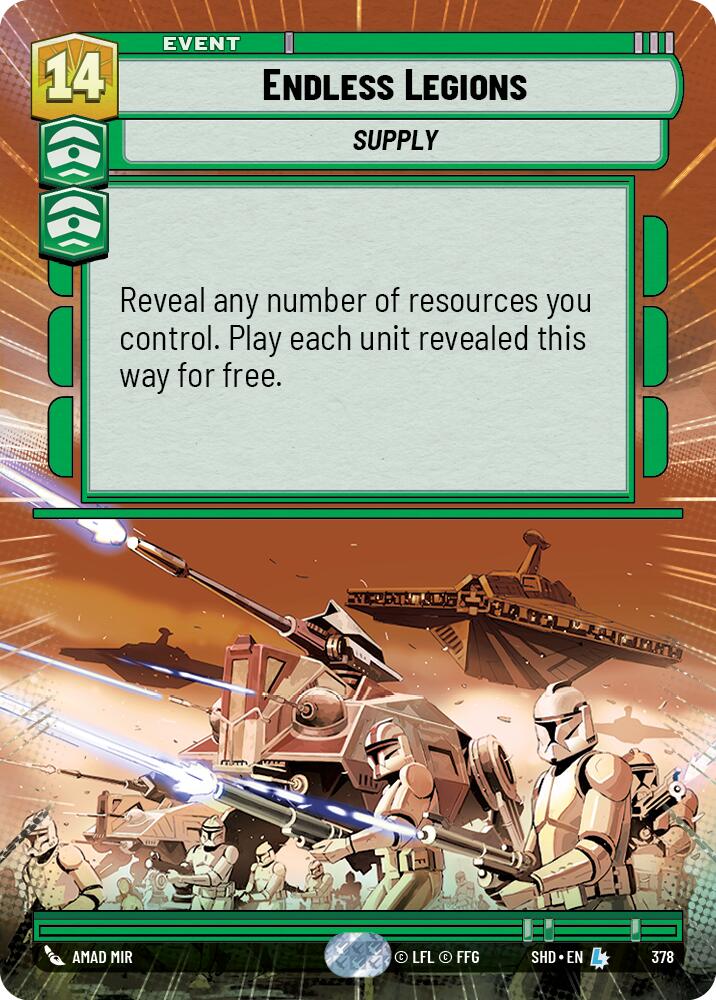 Endless Legions (378) (Hyperspace) (378) [Shadows of the Galaxy] | Odin's Place