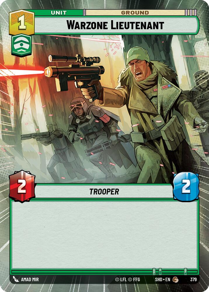 Warzone Lieutenant (379) (Hyperspace) (379) [Shadows of the Galaxy] | Odin's Place
