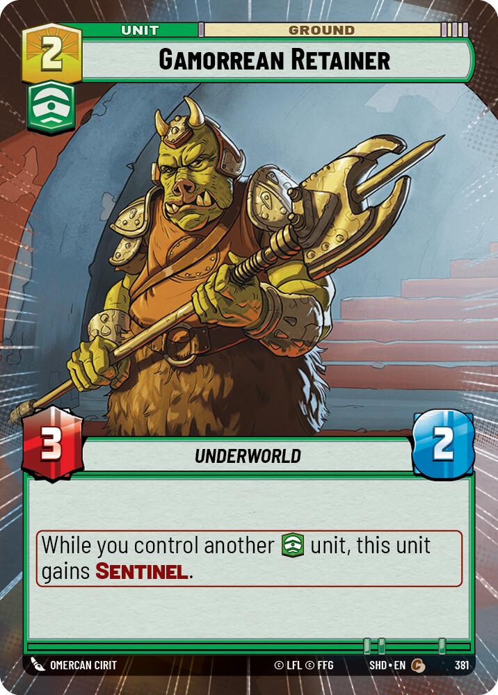 Gamorrean Retainer (381) (Hyperspace) (381) [Shadows of the Galaxy] | Odin's Place