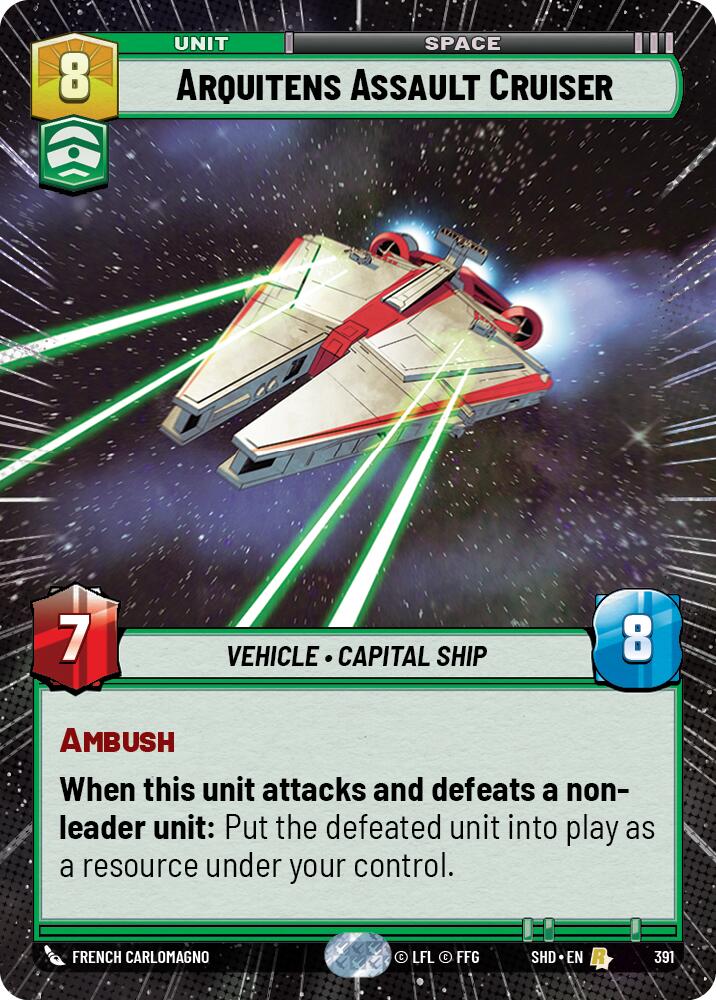Arquitens Assault Cruiser (391) (Hyperspace) (391) [Shadows of the Galaxy] | Odin's Place