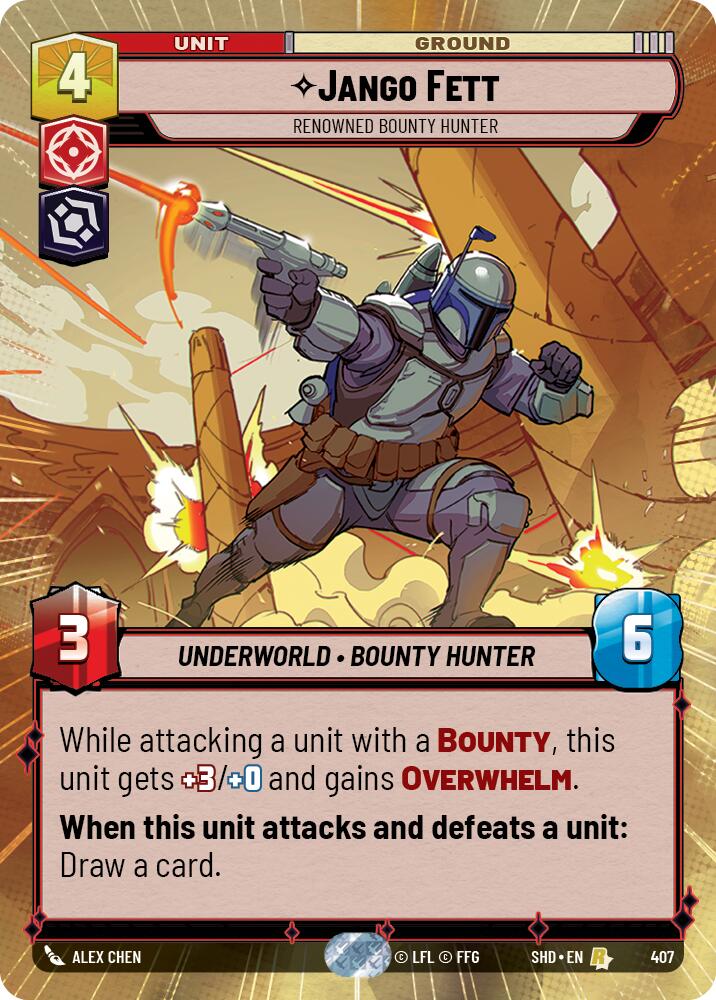 Jango Fett - Renowned Bounty Hunter (407) (Hyperspace) (407) [Shadows of the Galaxy] | Odin's Place