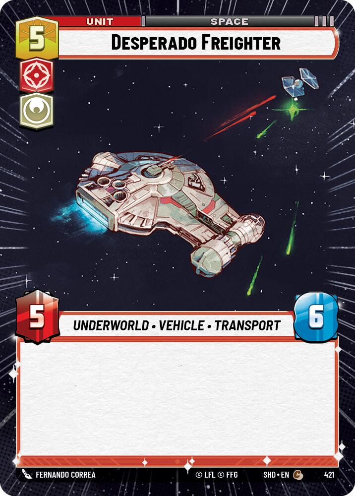 Desperado Freighter (421) (Hyperspace) (421) [Shadows of the Galaxy] | Odin's Place
