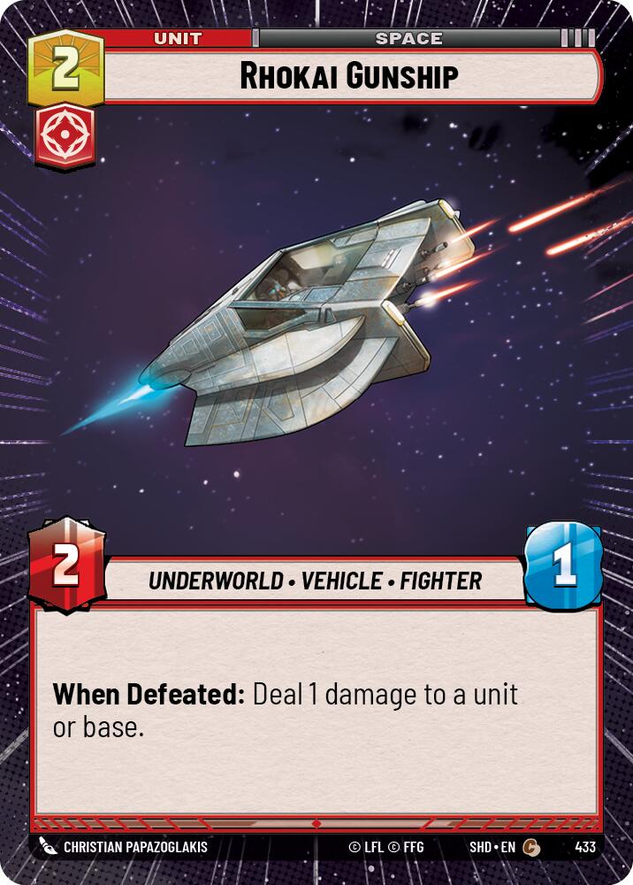 Rhokai Gunship (433) (Hyperspace) (433) [Shadows of the Galaxy] | Odin's Place