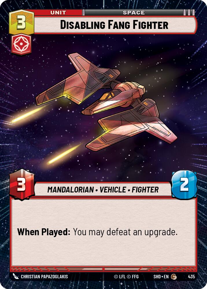 Disabling Fang Fighter (435) (Hyperspace) (435) [Shadows of the Galaxy] | Odin's Place