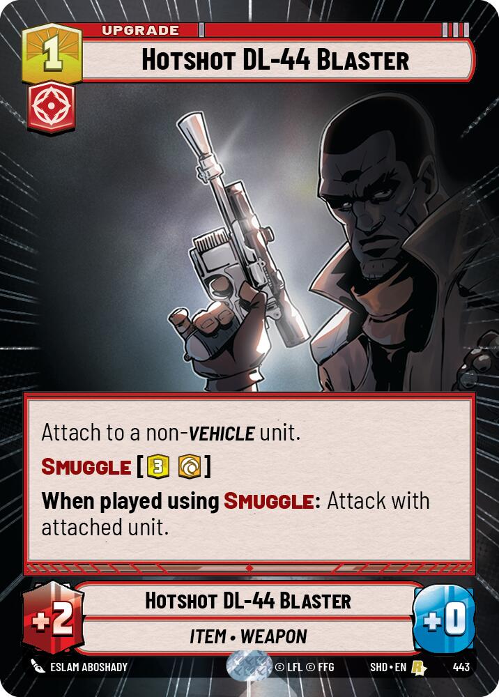 Hotshot DL-44 Blaster (443) (Hyperspace) (443) [Shadows of the Galaxy] | Odin's Place