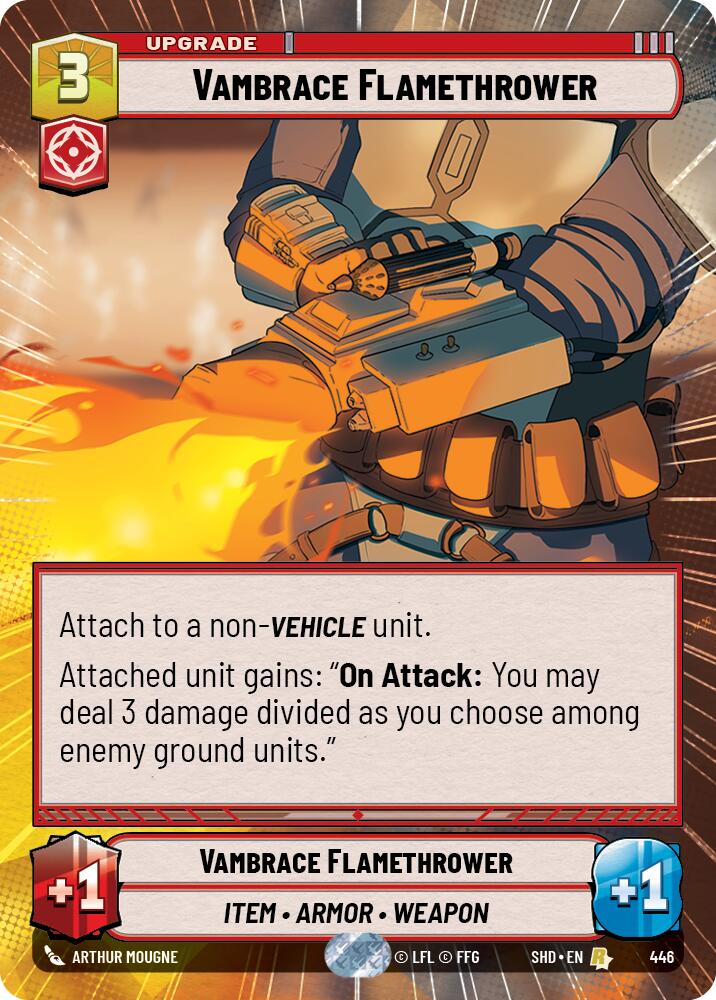 Vambrace Flamethrower (446) (Hyperspace) (446) [Shadows of the Galaxy] | Odin's Place