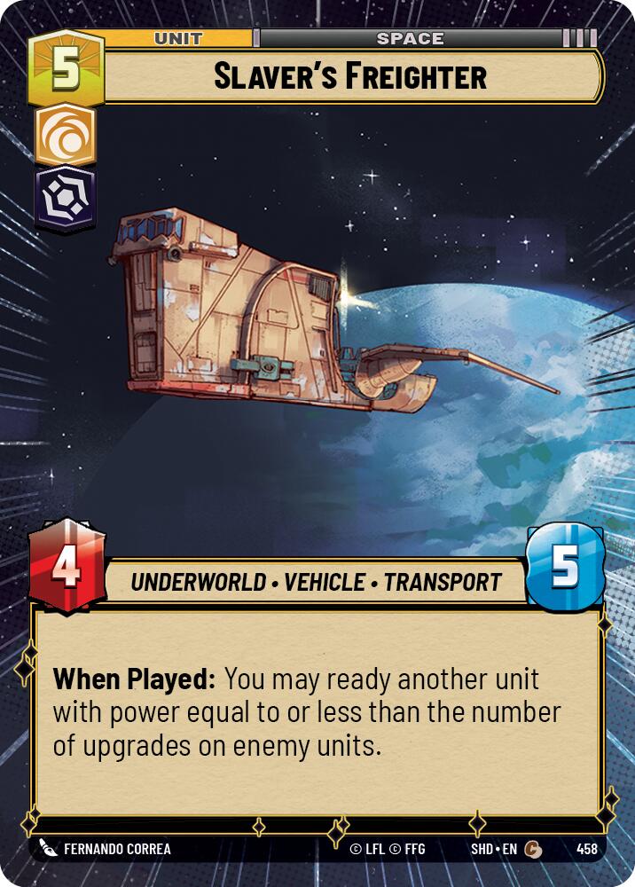 Slaver's Freighter (458) (Hyperspace) (458) [Shadows of the Galaxy] | Odin's Place