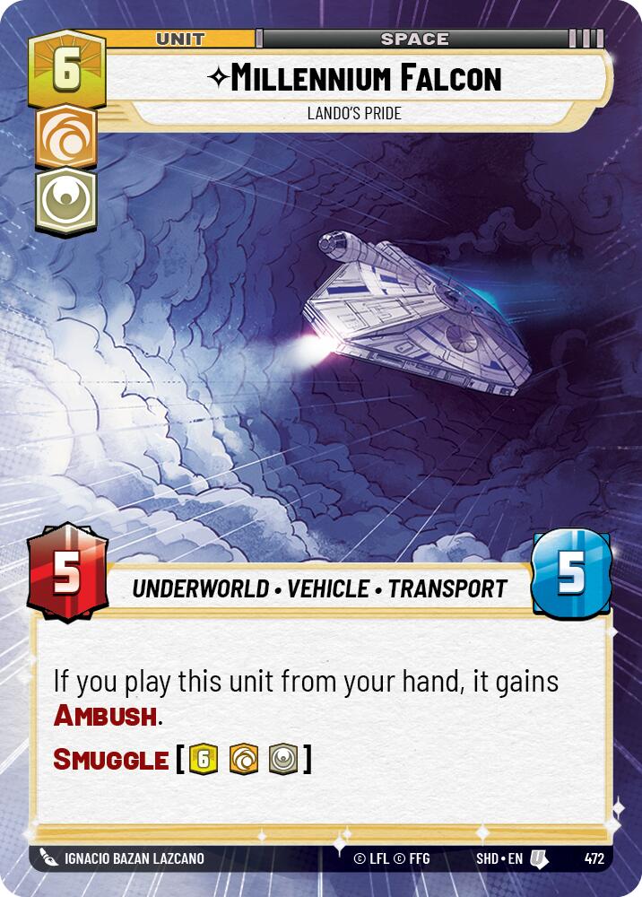 Millennium Falcon - Lando's Pride (472) (Hyperspace) (472) [Shadows of the Galaxy] | Odin's Place