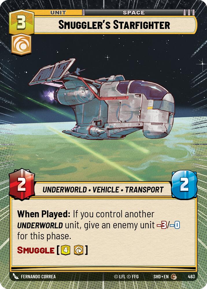 Smuggler's Starfighter (483) (Hyperspace) (483) [Shadows of the Galaxy] | Odin's Place