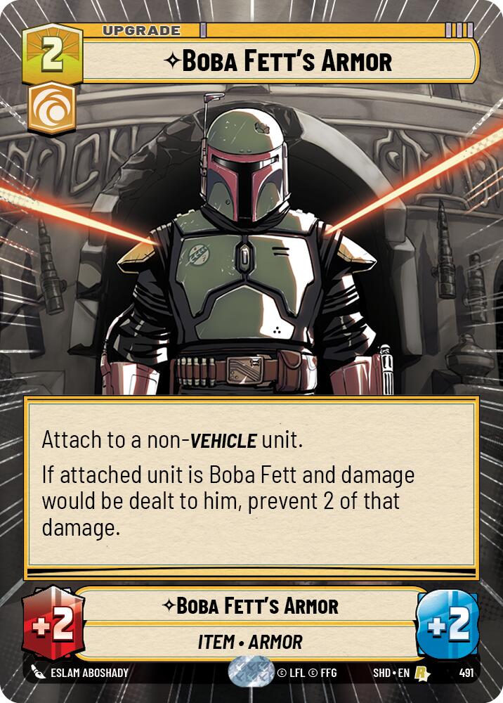 Boba Fett's Armor (491) (Hyperspace) (491) [Shadows of the Galaxy] | Odin's Place