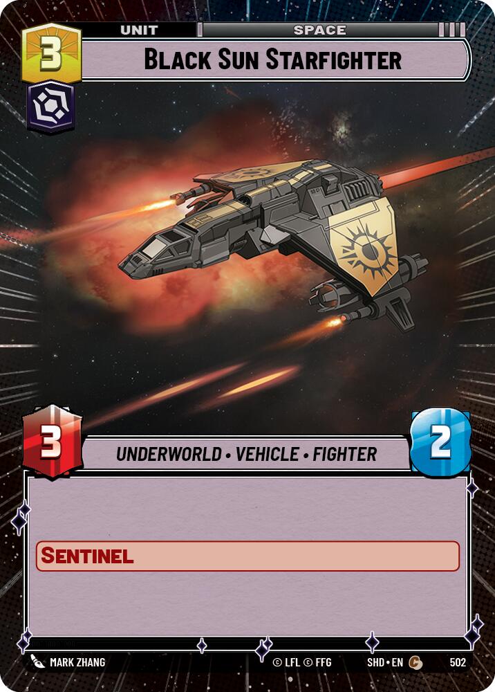 Black Sun Starfighter (502) (Hyperspace) (502) [Shadows of the Galaxy] | Odin's Place