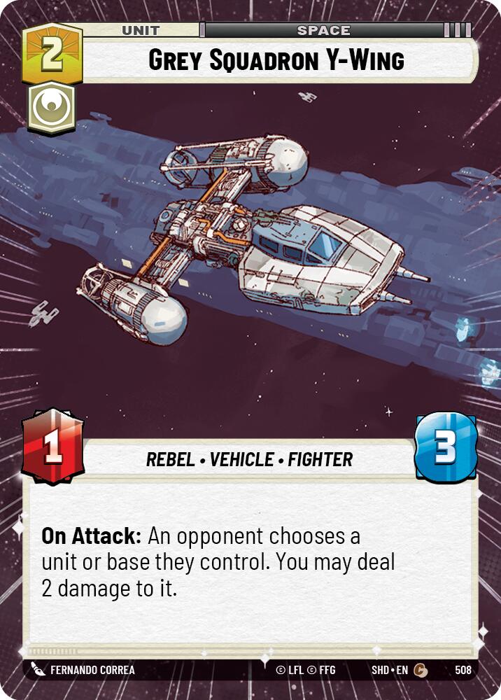 Grey Squadron Y-Wing (508) (Hyperspace) (508) [Shadows of the Galaxy] | Odin's Place