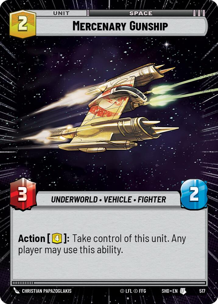 Mercenary Gunship (517) (Hyperspace) (517) [Shadows of the Galaxy] | Odin's Place