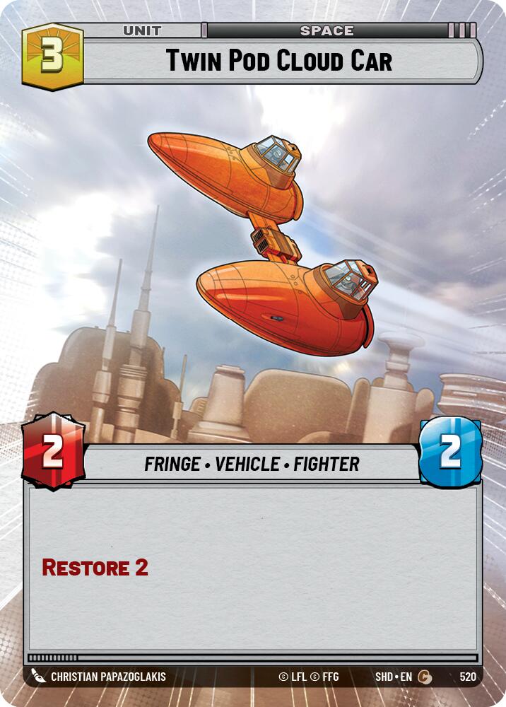Twin Pod Cloud Car (520) (Hyperspace) (520) [Shadows of the Galaxy] | Odin's Place