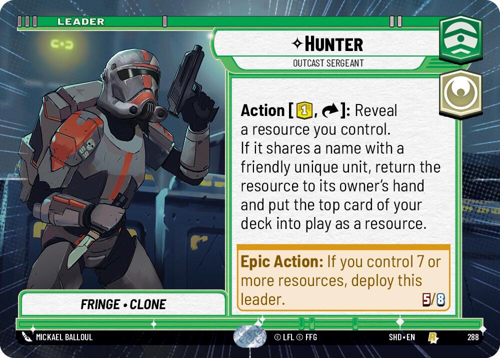 Hunter - Outcast Sergeant (288) (Hyperspace) (288) [Shadows of the Galaxy] | Odin's Place