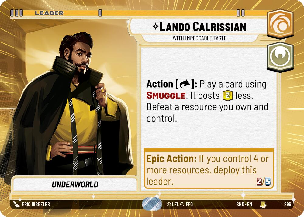 Lando Calrissian - With Impeccable Taste (296) (Hyperspace) (296) [Shadows of the Galaxy] | Odin's Place