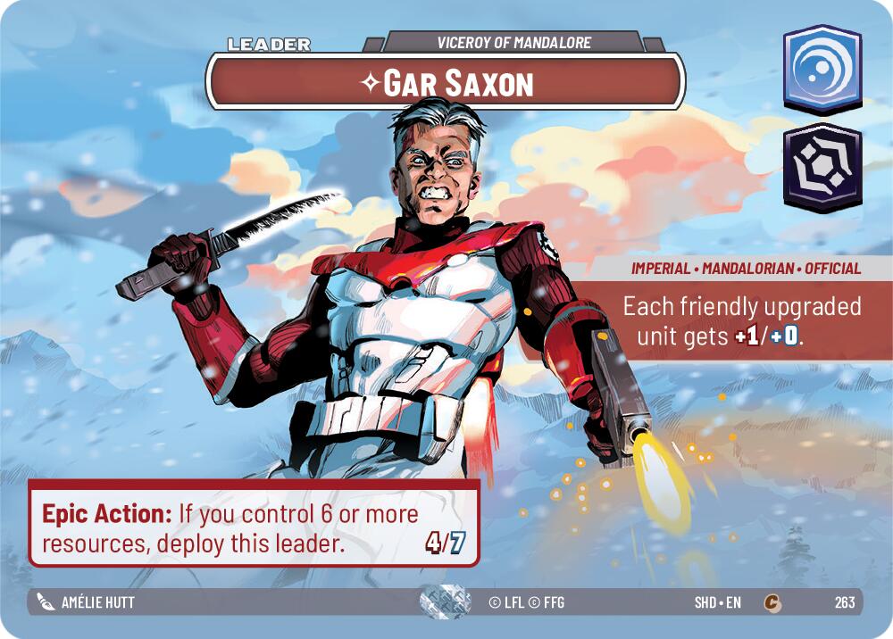Gar Saxon - Viceroy of Mandalore (263) (Showcase) (263) [Shadows of the Galaxy] | Odin's Place