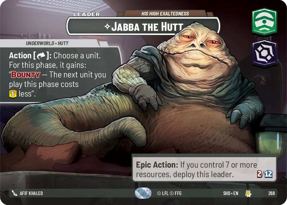 Jabba the Hutt - His High Exaltedness (268) (Showcase) (268) [Shadows of the Galaxy] | Odin's Place