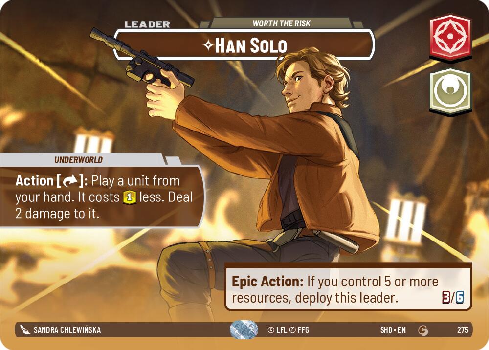 Han Solo - Worth the Risk (275) (Showcase) (275) [Shadows of the Galaxy] | Odin's Place