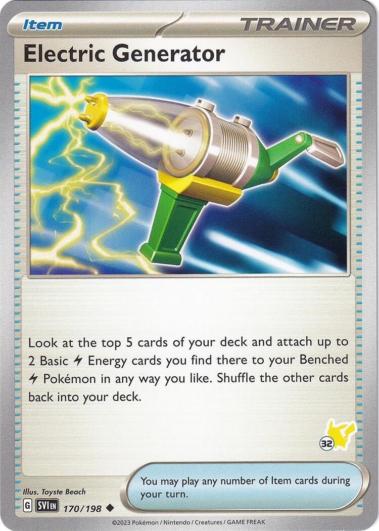 Electric Generator (170/198) (Pikachu Stamp #32) [Battle Academy 2024] | Odin's Place