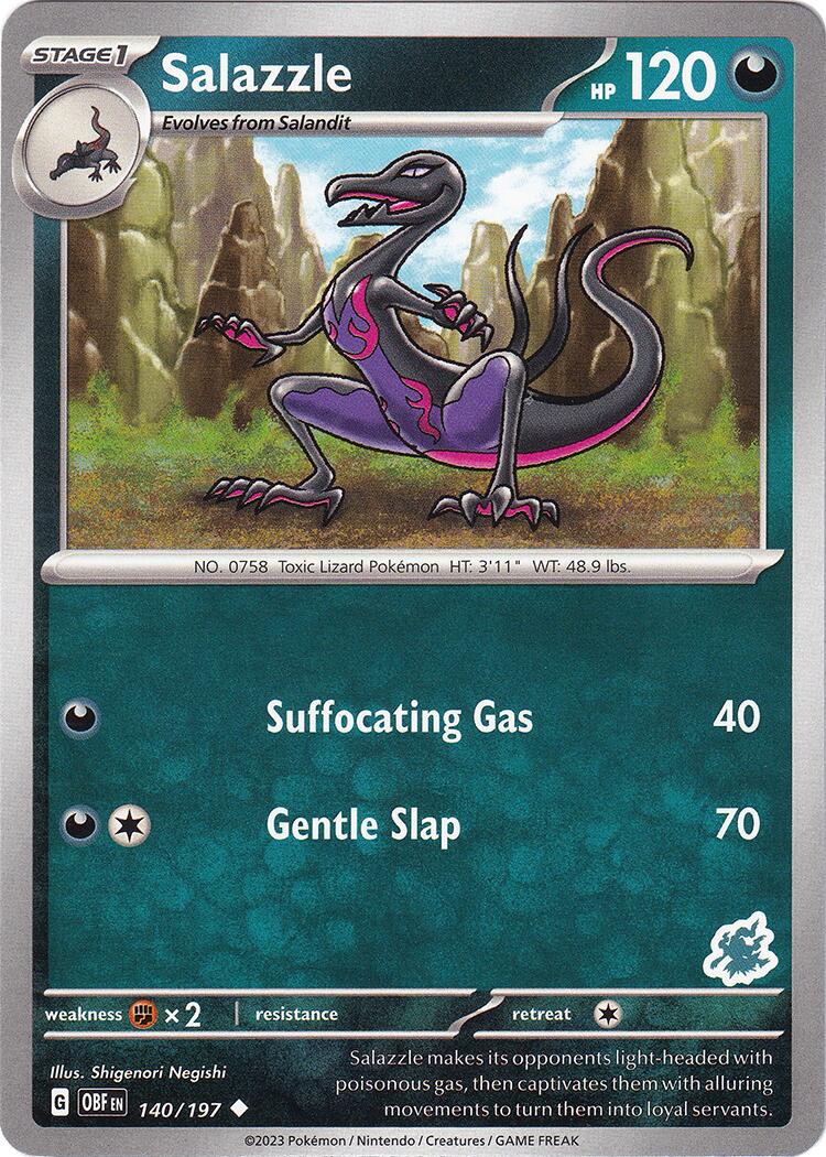 Salazzle (140/197) (Darkrai Deck) [Battle Academy 2024] | Odin's Place