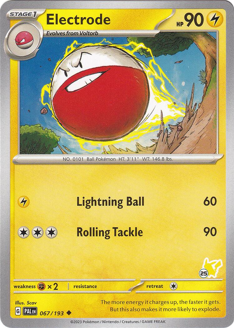 Electrode (067/193) (Pikachu Stamp #25) [Battle Academy 2024] | Odin's Place