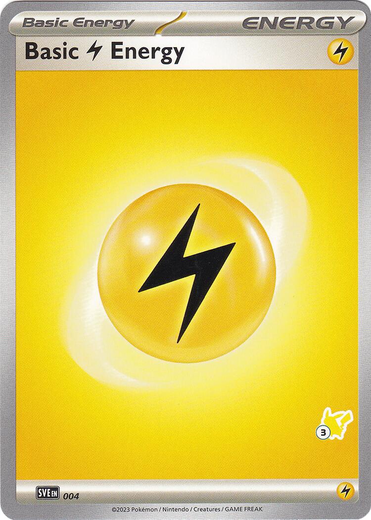 Basic Lightning Energy (004) (Pikachu Stamp #3) [Battle Academy 2024] | Odin's Place