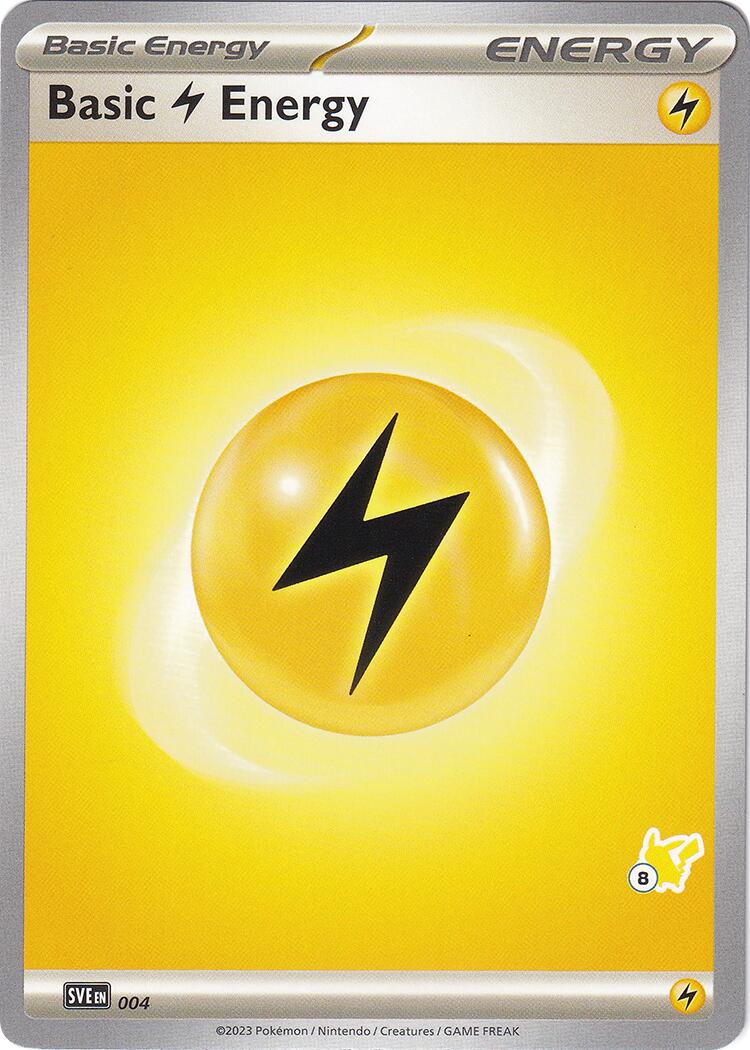Basic Lightning Energy (004) (Pikachu Stamp #8) [Battle Academy 2024] | Odin's Place
