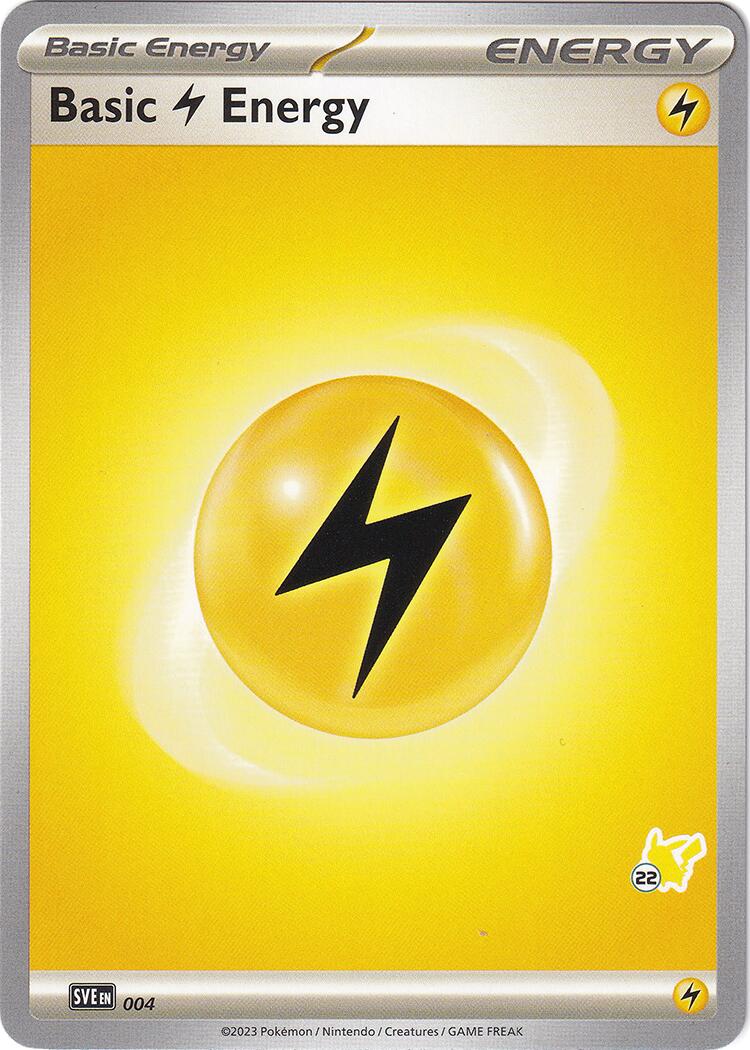 Basic Lightning Energy (004) (Pikachu Stamp #22) [Battle Academy 2024] | Odin's Place