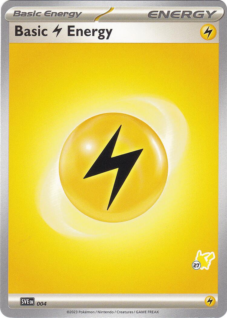 Basic Lightning Energy (004) (Pikachu Stamp #27) [Battle Academy 2024] | Odin's Place