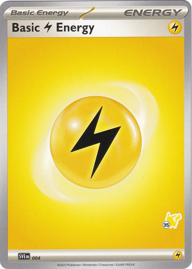 Basic Lightning Energy (004) (Pikachu Stamp #35) [Battle Academy 2024] | Odin's Place