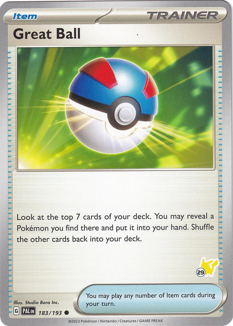 Great Ball (183/193) (Pikachu Stamp #29) [Battle Academy 2024] | Odin's Place