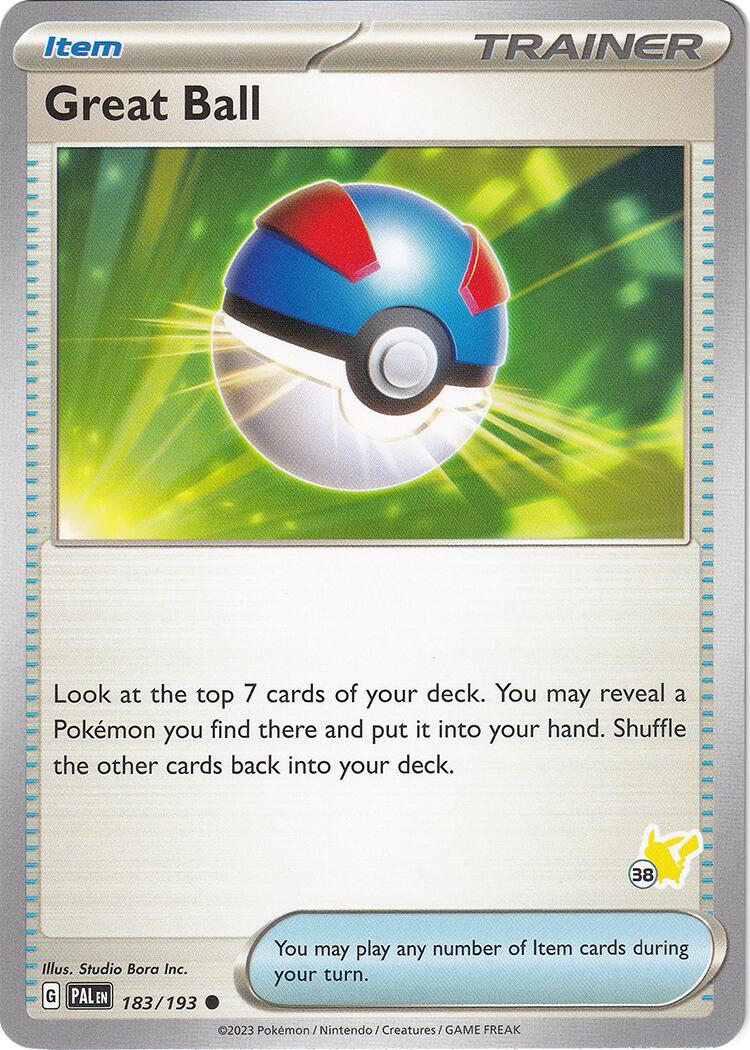 Great Ball (183/193) (Pikachu Stamp #38) [Battle Academy 2024] | Odin's Place