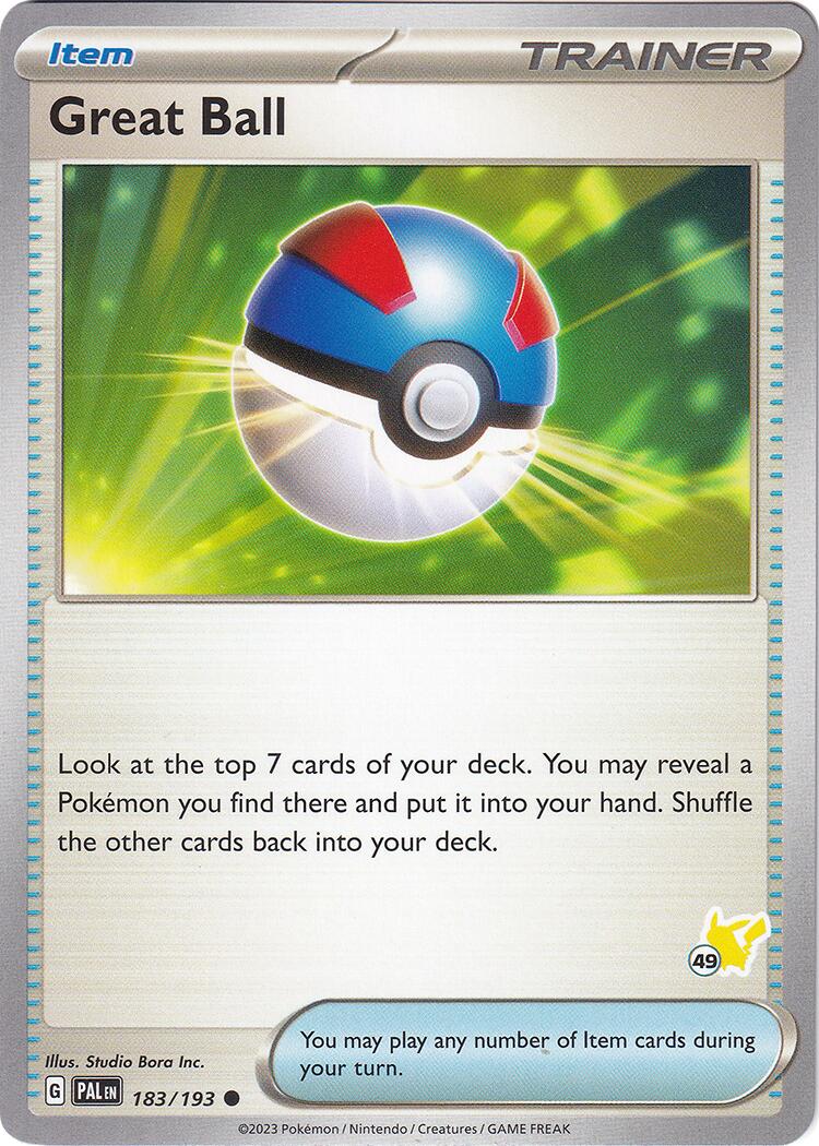 Great Ball (183/193) (Pikachu Stamp #49) [Battle Academy 2024] | Odin's Place