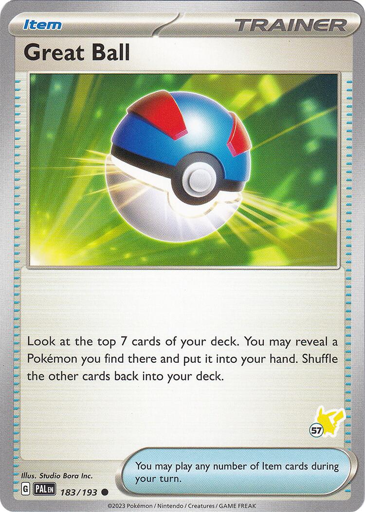 Great Ball (183/193) (Pikachu Stamp #57) [Battle Academy 2024] | Odin's Place